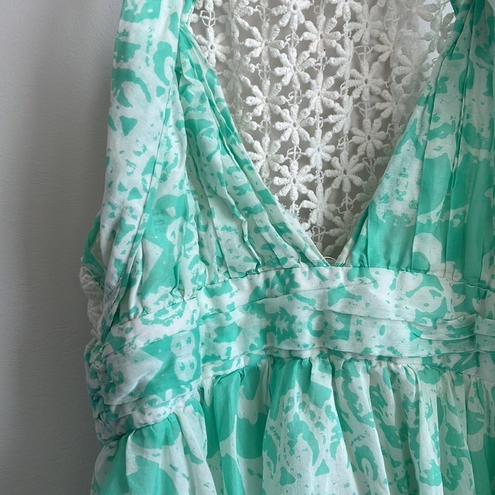 GUESS GREEN TWISTED STRAP HIGH LOW DRESS SIZE 2 - Picture 5 of 10